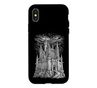 Château Gothique pour Amateurs d'Architecture Fantastique Coque pour iPhone X/XS