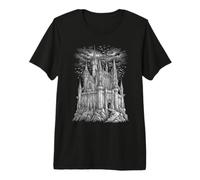 Château Gothique pour Amateurs d'Architecture Fantastique T-Shirt Haut de Gamme