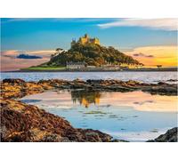 Château Historique De L'Île Puzzle en Bois De 1000 Pièces,Jeu D'Adresse pour Toute La Famille, Peinture De Soulagement du Stress, Cadeaux d'anniversaire pour Les Amoureux De Puzzle