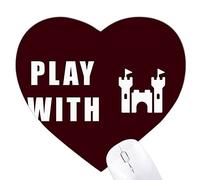 château Magique Jeux de Tapis de Souris en Forme de Coeur