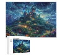 Château Magique Puzz 300 Pièces Décoratif 3DJeu Éducatif pour Famil Vision 3D Relaxation Assemblage Amusant Caau Unique 300 PCS