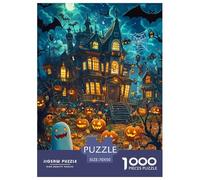 Château médiéval 1000 Pièces Histoire Adultes Puzzle Cadeaux d'anniversaire pour Noël Jeu De Défi Familial Jeux Éducatifs Décoration Intérieure Stress Relief Toy 70x50cm/1000pcs