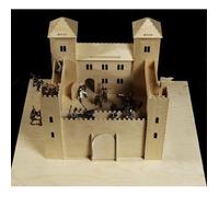 Chateau médiéval en bois à construire et à décorer - Ritterburg - 50 x 53 x 42 cm