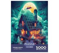 Château médiéval pour Adultes Puzzles Histoire 1000 Pièces Cadeaux d'anniversaire pour Noël Décoration Intérieure Family Games Jeux Éducatifs Stress Relief 38x26cm/1000pcs