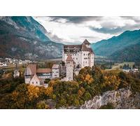 Château médiéval - Puzzle Classique en Bois de 5000 pièces pour Adultes - Puzzle 3D Moderne à Monter soi-même pour la décoration intérieure (14 Ans+)