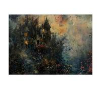 Château Mystère 1000 Pièces Mini Puzzle pour Adultes | 38x26cm Carton Décoration Maison Coupe Précise Cadeau Anniversaire Détente