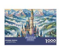 château Neuschwanstein 1000 Pièces Jigsaw Puzzle Architecture pour Adultes Classiques Cadeaux Défi Jouets 38x26cm/1000pcs