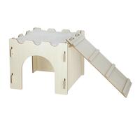 Château pour rongeurs avec rampe Kerbl Beige 53x28x25 cm