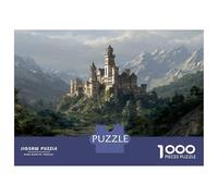 Château Puzzle Amusant Jeu De Société Adulte Activités Familiales Stimulantes 1000 Pièces Monde de Fantaisie Casse-tête Qualité Premium pour Adultes 52x38cm/1000pcs