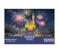 Château Puzzle en Bois Imperméable DIY Puzzles De 1000 Pièces pour Adultes Cadeaux Défi Et Casse-tête Jeux De Stimulants