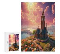 Château Puzzles 1000 Pièces Educa Artistique Edificio du Paysage Décoration Intérieure pour Adultes Et Enfants Assemblage Amusant Relaxation Challenge 300 PCS