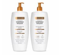 Château Rouge Lot de 2 Laits de Beauté 750 ml - Soin Hydratant & Unifiant - Vitamine C - Peaux Noires, Métissées et Olives