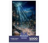 Château sous-Marin Puzzles 1000 Pièces Jeu De Défi Jouet Adultes Et Plus De 12 Ans Architecture Fantastique Jeu De Puzzle Défi Éducatif Temps Libre Cadeau Décoration Maison 70x50cm/1000pcs