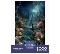 Château sous-Marin Puzzles 1000 Pièces Jeu De Défi Jouet Adultes Et Plus De 12 Ans Architecture Fantastique Jeu De Puzzle Défi Éducatif Temps De Famille Cadeau Décoration Maison 38x26cm/1000pcs