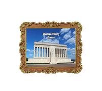 Chateau-Thierry France Aimant de réfrigérateur 3D Souvenir de voyage Décoration de réfrigérateur Autocollant magnétique Craft Collection