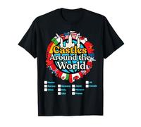Château Visitant Le Monde Entier Les Pays présentent des Vacances T-Shirt