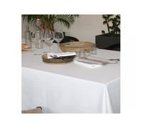 CHATEAURENARD Nappe Jacquard polyester damassé 180X180 Blanc SUD ETOFFE