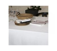 CHATEAURENARD Nappe jacquard polyesther damassé 200X150 Blanc SUD ETOFFE