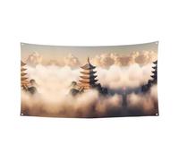 Châteaux en Espagne Bannières décoratives imprimées adaptées pour les réunions de famille, les cérémonies de remise de diplôme, la décoration murale de photo