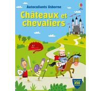 Châteaux et chevaliers - Autocollants Usborne - Dès 5 ans - Lucy Beckett-Bowman - Usborne - broché - Document jeunesse