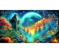 châteaux-forêts Puzzle 1000 pièces Educa Jeu D'Intelligence Décoration Intérieure Jeu éducatif Challenge Toy pour Adultes & Enfants des 14 Ans 75x50cm/1000pcs