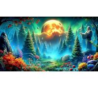 châteaux Forêts Puzzle 1000 pièces pour Adultes - Activité Familiale DéFi éduchatiF & Détente 75x50/1000pcs