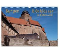 Châteaux forts & châteaux dans l'Odenwald, Version française (Calendrier mural 2026 DIN A3 portrait), Calendrier CALVENDO mensuel