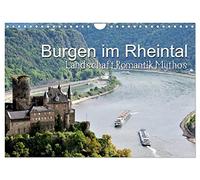 Châteaux forts dans la vallée du Rhin - paysage, romantisme, légende, Version française (Calendrier mural 2026 DIN A4 portrait), Calendrier CALVENDO mensuel