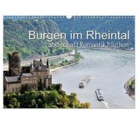 Châteaux forts dans la vallée du Rhin - paysage, romantisme, légende, Version française (Calendrier mural 2026 DIN A3 portrait), Calendrier CALVENDO mensuel