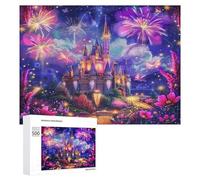 Châteaux Magiques Aurora Puzz 500 Pièces Vision 3D UniqueJeu D'Intelligence pour Adultes Et Enfants Divertissement Créatif Caau Unique Famil 500 PCS