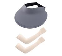 Chateur Sorne 1 Pièce Et 1 Paire De Manches De Protection Solaire, Chapeau De Soleil Pour Femmes, Chapeau De Soleil À La Mode, Chapeau De Soleil Portable, Fournitures De Protection Solaire.
