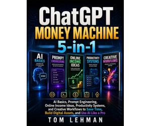 ChatGPT Money Machine 5-in-1: AI Basics, Prompt Engineering, Online Income Ideas, Productivity Systems, and Creative Workflows to Save Time, Build Digital Assets, and Use AI Like a Pro