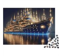 Châthéu du Navire 1000 Pièces Fantastique Puzzle Classique en Carton Épais Difficile pour Adultes Relaxation Créativité Détente Excellente Idée De Cadeau Très Bien Notée 70x50cm/1000pcs