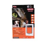 Chatière 4 positions porte en bois pour petit chien Zolux catwalk Blanc TU