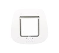 Trixie Chatière 4 positions pour chat – porte en verre 27 x 26 cm Blanc