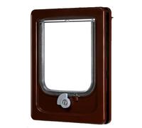 Zolux Chatière 4 positions marron 19.8 x 25 cm pour chat