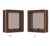 Chatière 4 verrouillages avec tunnel 235 brun - pet-mate - VA-6207 voir la photo G