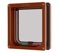 Chatière 4 voies avec tunnel Kerbl Cat Mate Marron 192x200 mm
