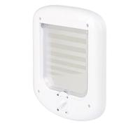 Kerbl Pet Chatière 4 Voies Blanc, 16,5X16,5cm