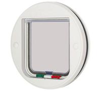 Chatière 4 voies pour vitre Kerbl Cat Mate Blanc 245 mm