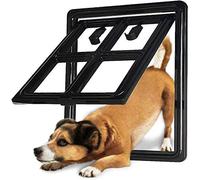 Chatiere A Puces Éléctroniques Trappe pour Chien Chatiere Electronique Chatières pour Portes Chat Rabat avec Tunnel Volet Porte pour Chien Barrière D'escalier avec Chat Rabat Black,l