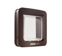 SUREFLAP Grande chatière à puce électronique - Marron - 178 mm x 170 mm (Mémorisation d’un maximum de 32 puces)