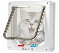 Chatière électronique puce, marron, chat petit chien, blanc medium