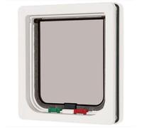 Chatière - GENERIC - Verrouillage 4 voies - Blanc - 19,2 x 20 cm