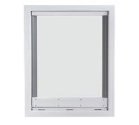 Chatière Grande Taille Grande chatière aimantée en PVC for Chiens et Chats | Kit de Porte d'entrée Sortie for clôtures(White)