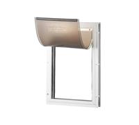 Chatière Grande Taille Porte for Animaux de Compagnie avec Cadre en Aluminium et système Verrouillage Rabat. for Chien résistante aux intempéries(S)