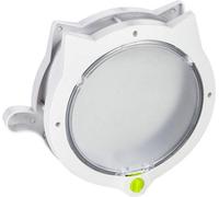 Chatière magnétique 4 modes de verrouillage automatique sécurisé en plastique pour portes à crépi intérieur blanc