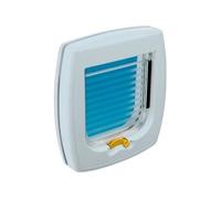 Ferplast Chatiere, Porte pour Chats et Petits Chiens, Installation Universelle, Entrée et Sortie Contrôlables à 2 Voies, Tunnel Partiel, SWING 1 Chatiere pour Chat Chien, Blanc