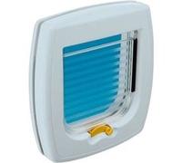 Ferplast Chatiere, Porte pour Chats et Petits Chiens, Installation Universelle, Entrée et Sortie Contrôlables à 2 Voies, Tunnel Partiel, SWING 1 Chatiere pour Chat Chien, Blanc