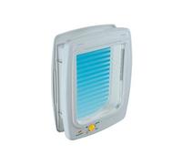 Ferplast Porte pour Chiens de Taille Moyenne, Chatiere, Entrée et Sortie Contrôlables à 4 Voies, Proctection Contre Les Courants d'air, Tunnel Complet, Swing 11 Chatiere pour Chien, Blanc